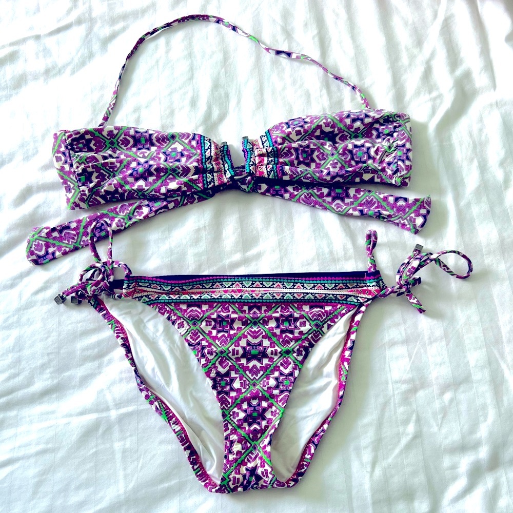 Nanette Lepore bandeau bikini set. EUC